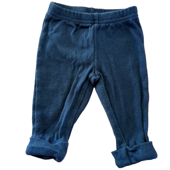 🍁2/$7🍁JUST ONE YOU/YEAR Navy Solid Striped Pants - Picture 3 of 4